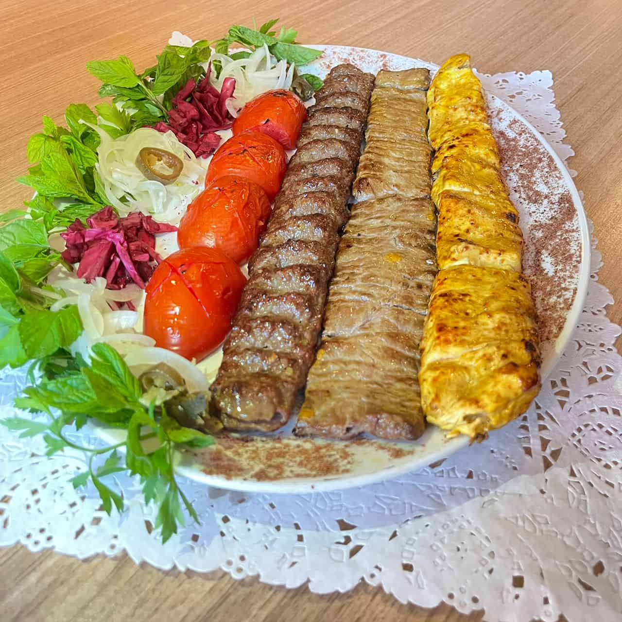 خوراک سینی کباب